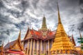 Public royal temple with sky background