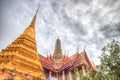 Public royal temple with sky background