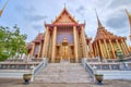 Public royal temple with sky background