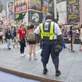 Public safety policeman. Royalty Free Stock Photo