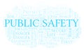 Public Safety word cloud. Royalty Free Stock Photo