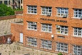 Public school building in the Bronx during the 2020 Corona Virus lockdown, New York City, NY Royalty Free Stock Photo