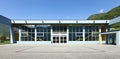 Public school, building from the outside Royalty Free Stock Photo