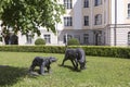 Public sculptures in center of Munich