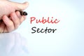 Public sector text concept