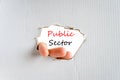 Public sector text concept Royalty Free Stock Photo