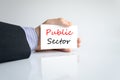 Public sector text concept Royalty Free Stock Photo