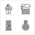 public services line icons. linear set. quality vector line set such as wheel, payphone, education