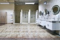 Public shower interior with everal showers Royalty Free Stock Photo