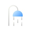 Public shower option flat gradient two-color ui icon