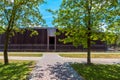 Public spa park. Graduation tower in Busko-ZdrÃÂ³j on a sunny summer day Royalty Free Stock Photo