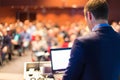Public speaker at Business Conference. Royalty Free Stock Photo