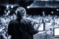 Public speaker giving talk at Business Event. Royalty Free Stock Photo