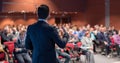 Public speaker giving talk at business event. Royalty Free Stock Photo