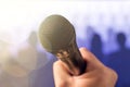 Public speaking and giving speech concept. Royalty Free Stock Photo