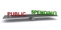 public spending word on seesaw