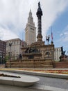 Public square in soldiers and sailors monument USA