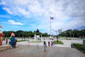 Public square view of Rizal park in Metro Manila, Philippines