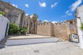 Public street of Vejer de la Frontera town with Segur Gate and church