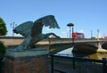 Swan Sculpture. Battersea Bridge, London. UK