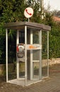 Public telephone box Telecom in Italy