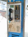 Public telephones dirty in Bangkok, Thailand.