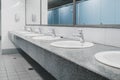 Public toilet and Bathroom interior with wash basin and toilet r Royalty Free Stock Photo