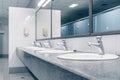 Public toilet and Bathroom interior with wash basin and toilet r Royalty Free Stock Photo