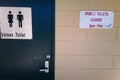 Public Toilet at Bulls Camp Reserve Highway Rest Area Australia Royalty Free Stock Photo