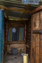 public toilet in countryside in Uganda Royalty Free Stock Photo