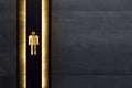 Male restroom sign. Restroom signs in public place. Important signs and symbols concept. Simple sign of WC. Restroom