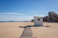 Public toilet in Gandia beach Spain