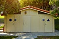 Public toilet in the park Royalty Free Stock Photo