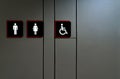 Public toilet sign. Woman, men,and disabled person toilet icon. Public restroom universal icon. Urinary incontinence problem.