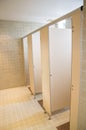 Public toilets with doors Royalty Free Stock Photo