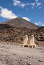 Public toilets at Mount Ngauruhoe Royalty Free Stock Photo