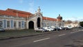 Public, town-side, facade of the Palace of Queluz, near Lisbon, Portugal