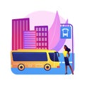 Public transport abstract concept vector illustration. Royalty Free Stock Photo