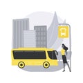 Public transport abstract concept vector illustration. Royalty Free Stock Photo