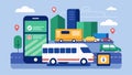 A public transport app with a feature that allows users to report incidents accidents or delays updating the data in