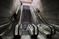 Escalator in a Copenhagen metro station