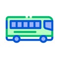 Public Transport Inter-city Bus Vector Sign Icon