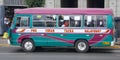 Public transport in Lima is handled by buses, micros, taxicabs, and mototaxis.