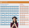 Public Transport Transportation Bus Schedule Concept Royalty Free Stock Photo