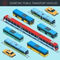 Public transport vehicles Royalty Free Stock Photo