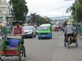 Public transportation in Bogor.