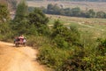 Public transportation rural village Laos