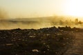 Public waste dump in the desert