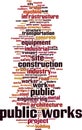 Public works word cloud