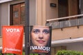 Publicity banner for the electoral campaign of Citizens in Spain